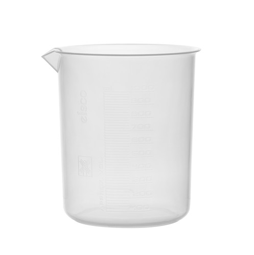 Plastic beaker 1000ml - plastic, beaker,